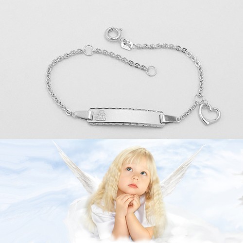 Baby taufe engel armband herz - baby,