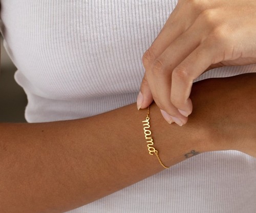 Mama armband 18k gold - mama,