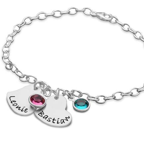 Armband silber mit - silber, gravur