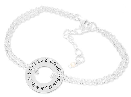 Armband gravur koordinaten - armband,