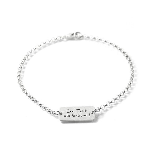 Armband mit gravur - 925, silber