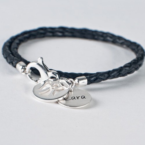 Lederarmband damen schutzengel - damen,